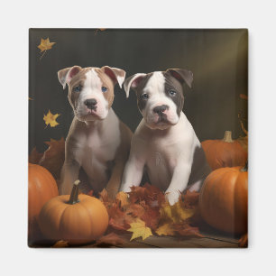 Imán Cachorro American Staffordshire Delicia de Otoño
