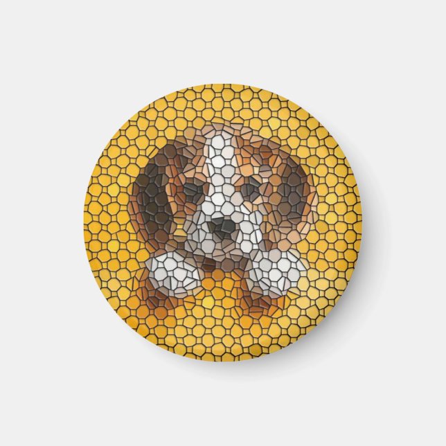 Imán Cachorro, Beagle, mascota (Frente)