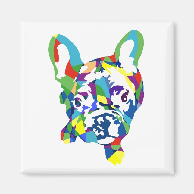 Imán Cachorro de Bulldog Francés (Frente)