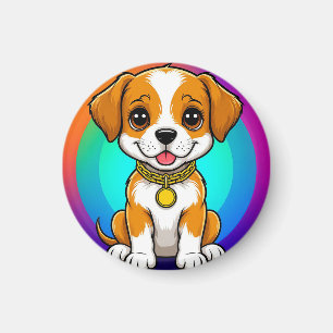 Imán Cachorro de Dibujos Animados Adorable