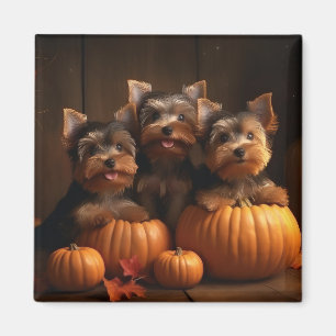 Imán Cachorro de Yorkshire Terrier Delicia de Otoño Cal