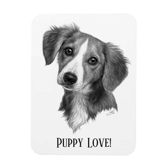 Imán Cachorro personalizado (Vertical)