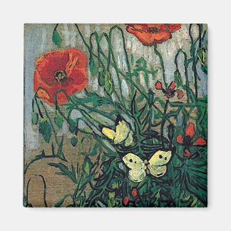 Imán Cachorros y mariposas Bella Artes Van Gogh