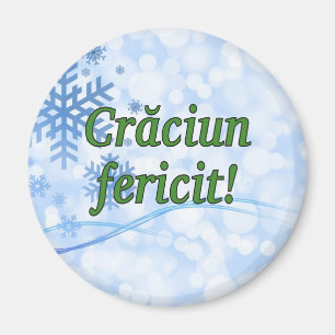 Imán ¡Căciun fericit! Feliz Navidad en Rumania