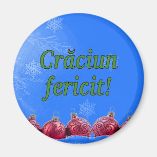 Imán ¡Căciun fericit! Feliz Navidad en Rumania