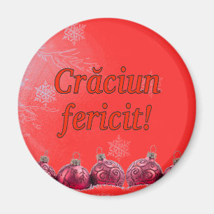 Imán ¡Căciun fericit! Feliz Navidad en rumano
