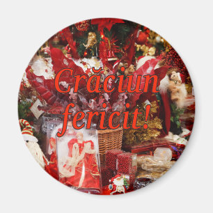 Imán ¡Căciun fericit! Feliz Navidad en rumano