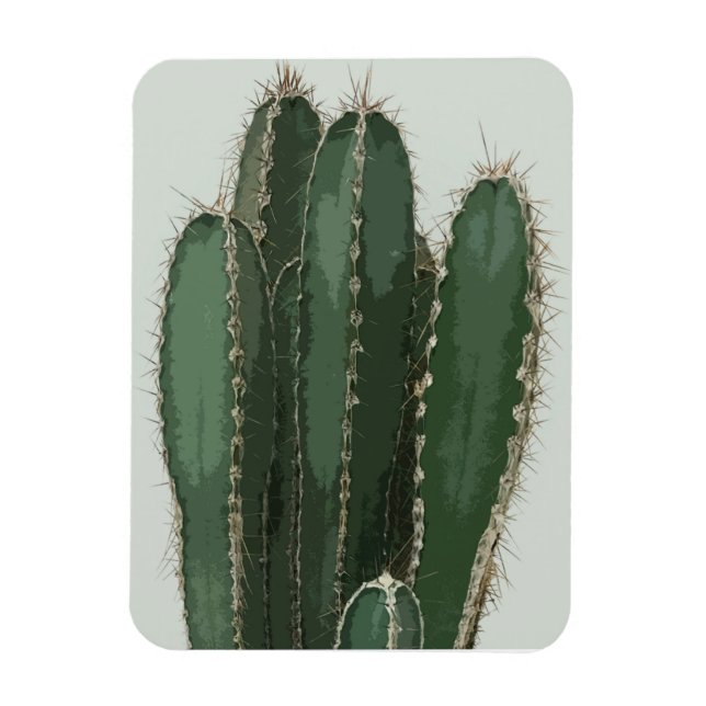 Imán Cactus de fotografía moderno (Vertical)