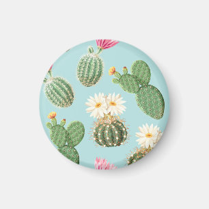Imán Cactus, flores rosas: decoración luminosa
