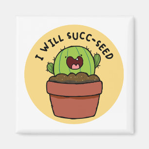 Imán Cactus Positive Pun Magnet