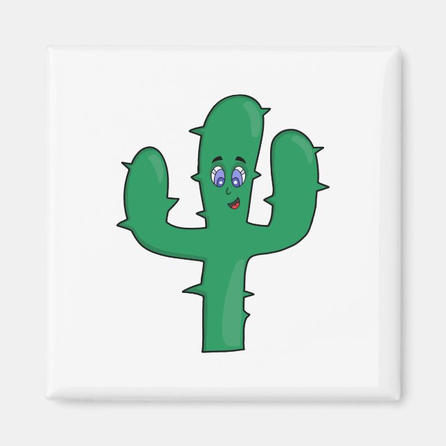 Imán Cactus sonriente (Frente)