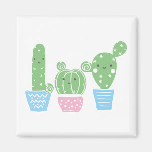 Imán cactus, suculenta, linda fiesta de arte, mexicana,