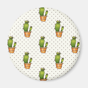 Imán Cactus y modelo de punto suculento de Polk