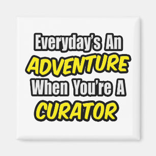 Imán Cada día es una aventura .. Curador