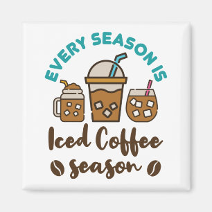 Imán Cada Estación Es Temporada de Café Helado