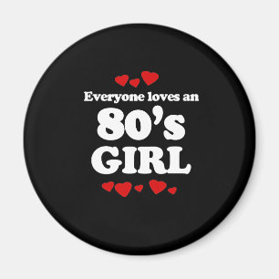 Imán Cada uno ama a un chica 80s