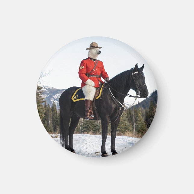 Imán Cadáver RCMP Cabo a Caballo (Frente)