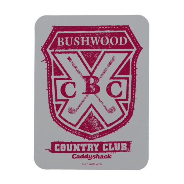 Imán Caddyshack | Escudo del club de campo Bushwood (Vertical)