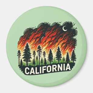 Imán cadena de claves CALIFORNIA FIRE