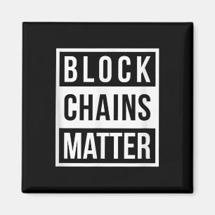 Imán Cadenas de bloques - Gracioso regalo de criptograf