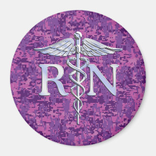 Imán Caduceo del RN de la enfermera registradoa en