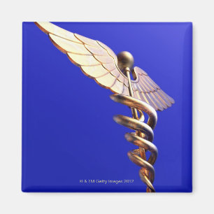Imán Caduceo, ilustraciones del ordenador. El caduceo