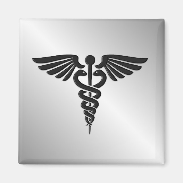 Imán Caduceus de Silver Medical (Frente)