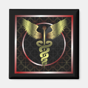 Imán Caduceus Medical Health Magnet