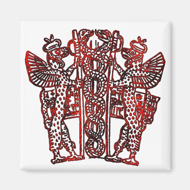 Imán Caduceus sumeriano (Frente)