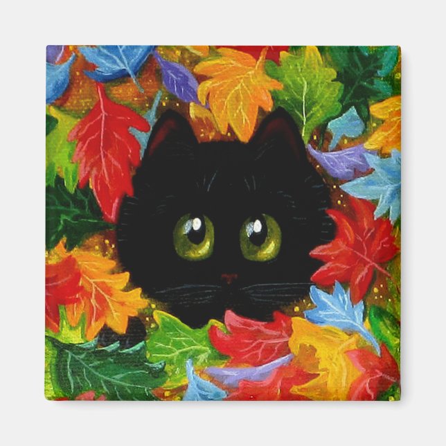 Imán Cae Black Cats Creationarts Magnet (Frente)