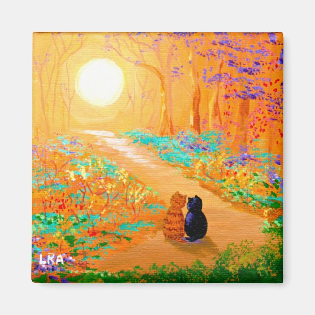 Imán Cae Black Cats Creationarts Magnet (Frente)