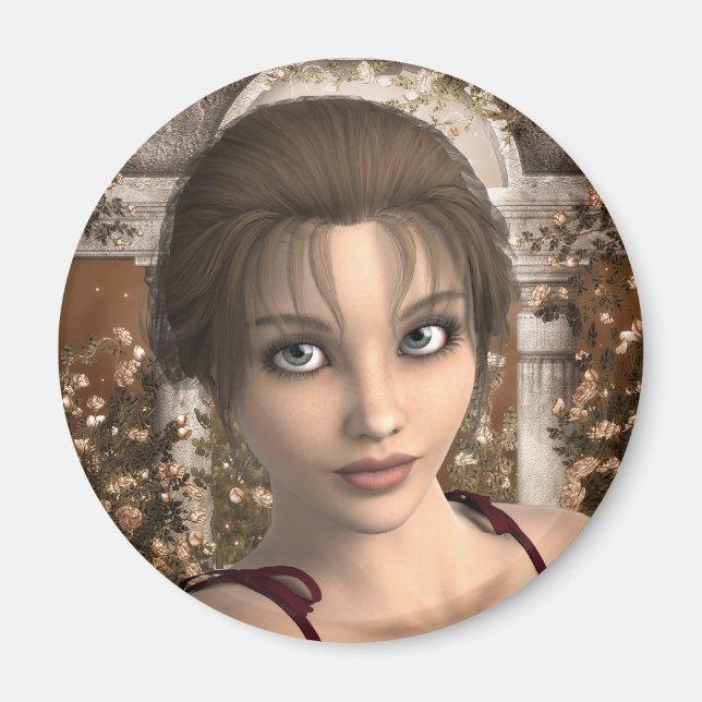 Imán Caer En El Amor Del Magnet De Arte (Frente)