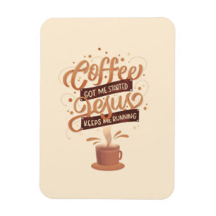 Imán Café Amante Y Jesús