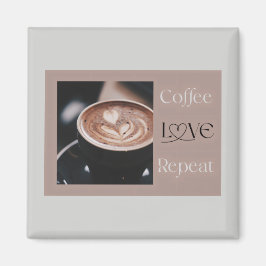 Imán Café AMOR Repite – Regalo moderno para amantes del