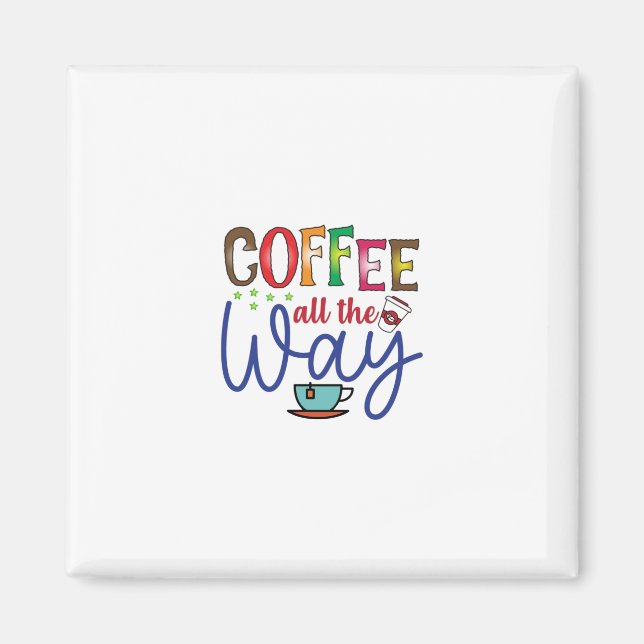 Imán Café Art Coffee Todo El Mundo (Frente)