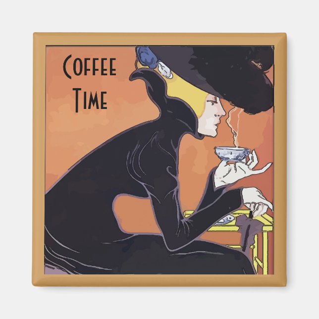 Imán Cafe Aulait, barrio francés (Frente)