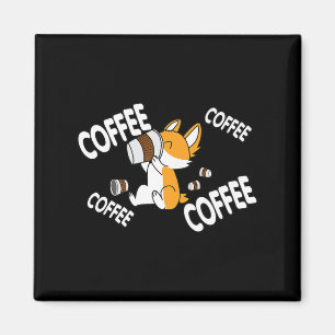 Imán Café Café Café Café Corgi Premium