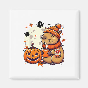 Imán Café Capyra en la temporada de otoño de Halloween 