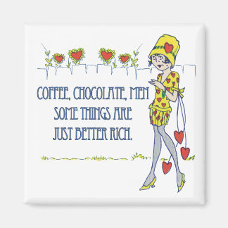 Imán Café, chocolate, hombres