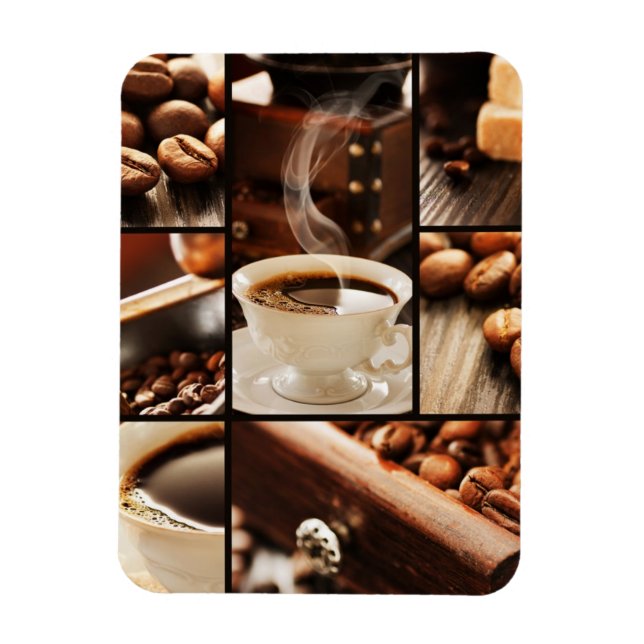 Imán Café Collage (Vertical)