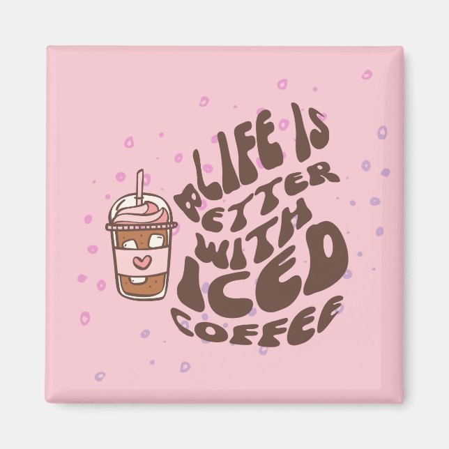 Imán Café con Hielo (Frente)