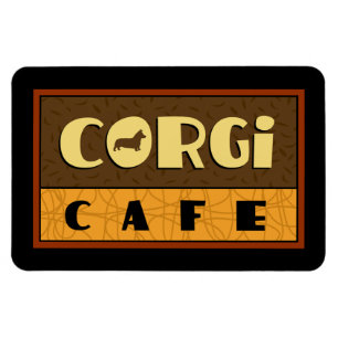 Imán Café Corgi