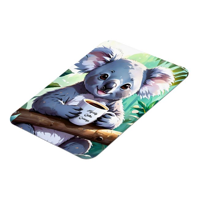 Imán Café Cozy Jungle Koala (Lado Izquierdo)
