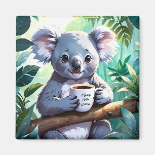 Imán Café Cozy Jungle Koala