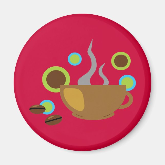 Imán Café de arte pop (Frente)