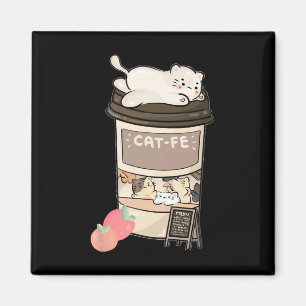 Imán Café de gato lindo