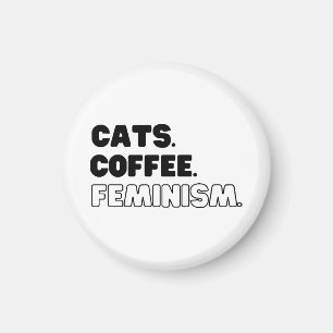 Imán Café de Gatos Feminismo