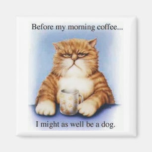 Imán Café de la mañana