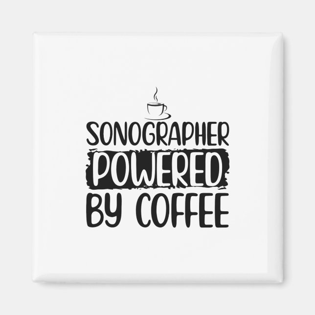 Imán Café de sonografía | Regalos de ultrasonido sonógr (Frente)
