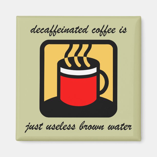 Imán Café divertido (Frente)